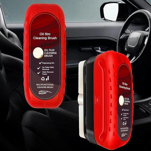 Automotive Oil Film Cleaning Brush, Car Glass Cleaning Board, Universal Car Oil Film Cleaning Brush Anti-rain Windshield Cleaner Tool Effortless Car Detailing ||ANTI FOG||