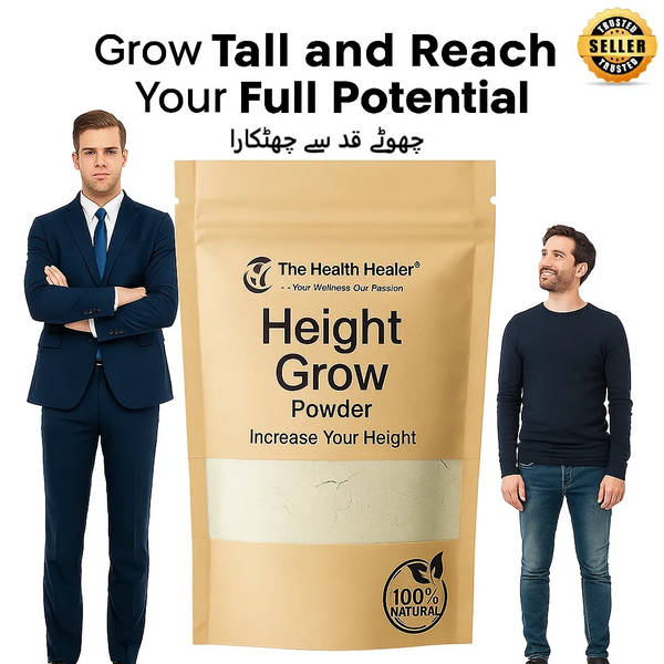 Original Height Growth Powder | Organic Height Booster Supplement for Men Women Teens & Kids | Strong Bones & Body Growth Support | Natural Height Increase Formula